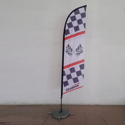 昇進の屋外の上陸海岸表示旗の単一および二重側面の印刷