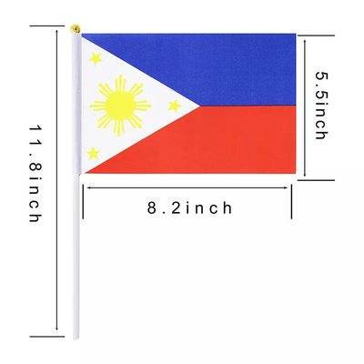 携帯用フィリピンの国旗14x21cmのフィリピンの手持ち型の旗