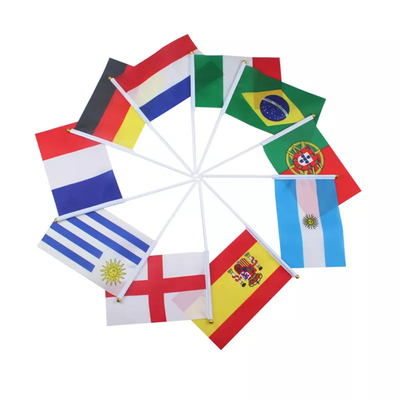注文のロゴ小さい手の旗LGBTの旗のポータブル14x21cm/20x30cm/30x45cm