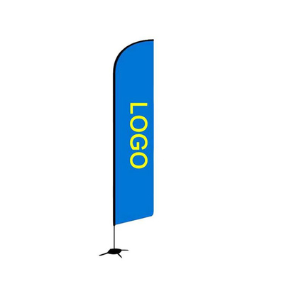 味方される110Dポリエステル560cm広告の上陸海岸表示旗の注文の二重印刷される
