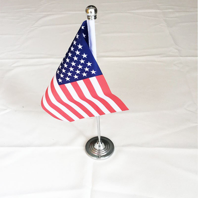 14x21cmはナイロン プラスチック製が付いている小さい机の旗を印刷した