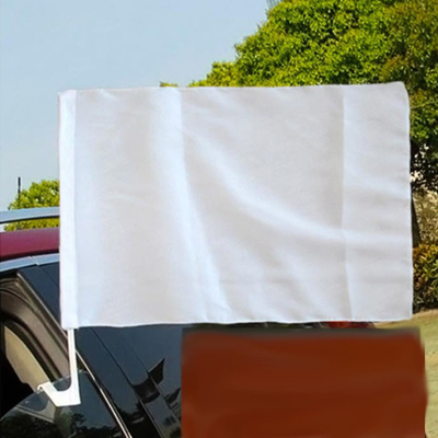 二重味方された昇華車の旗ポリエステル注文の車の窓の旗