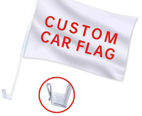 速く注文の車の窓の旗を印刷するデジタルを30x45cm渡しなさい