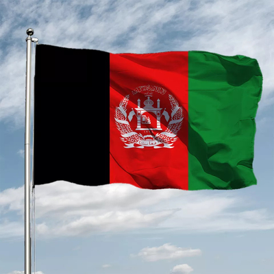 CMYK色3x5の注文の旗100%のポリエステル アフガニスタン インターナショナルの旗