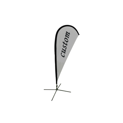 注文の羽の旗は浜旗を広告する 110D ポリエステル 560cm にフラグを立てます