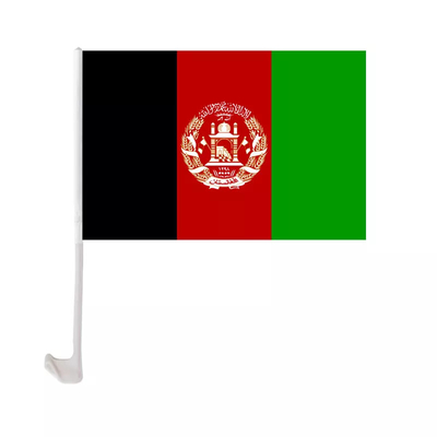 Pantoneの色刷の車の窓の旗ポリエステル アフガニスタン インターナショナルの旗