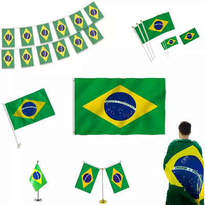 3X5ftブラジルの国旗100%のポリエステル注文の国旗